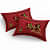 Cotton Double Bedsheet With Pillow Covers Jaipuri Print - Red - top_view