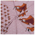 Cotton Double Bedsheet With Pillow Covers Jaipuri Print - Pink - top_view