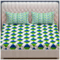 Cotton Double Bedsheet With Pillow Covers Jaipuri Print - Multicolour - front_view