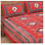 Cotton Double Bedsheet With Pillow Covers Jaipuri Print - Red - front_view