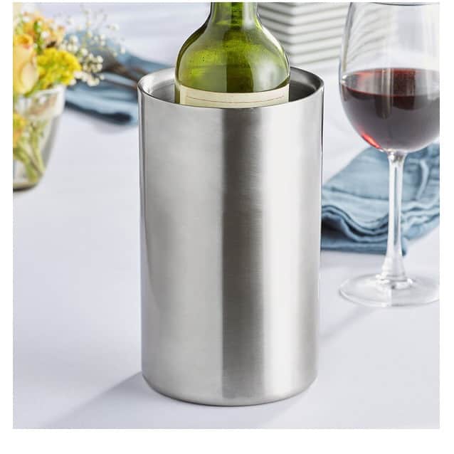 Stainless Steel Double Walled Wine Cooler - rear_view