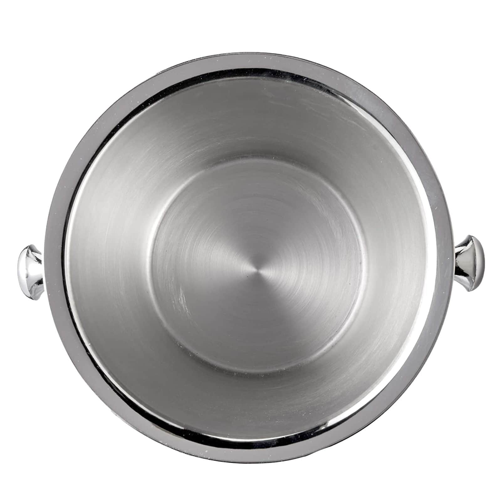 Hammered Ridge Stainless Steel Champagne Bucket - top_view