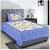 Pure Cotton Single Bedsheet With Pillow Cover - Blue - photo