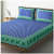 Cotton Double Bedsheet With Pillow Covers Jaipuri Print - Blue - photo