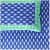 Cotton Double Bedsheet With Pillow Covers Jaipuri Print - Blue - rear_view