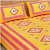 Cotton Double Bedsheet With Pillow Covers Jaipuri Print - Yellow - front_view