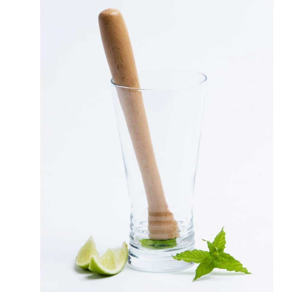 Wooden Muddler For Cocktail, Lacquered - photo