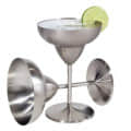 Stainless Steel Margarita Goblet Set of 4 - front_view