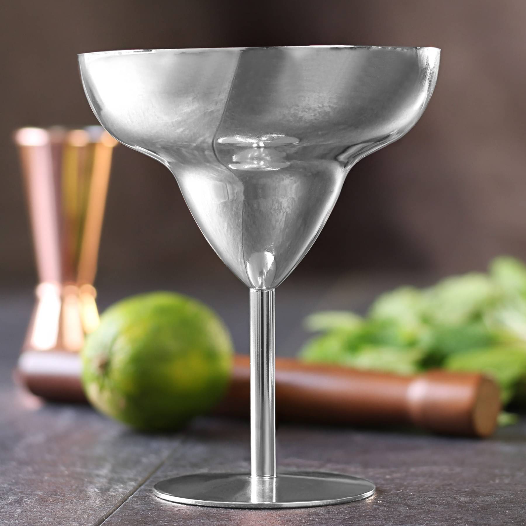 Stainless Steel Margarita Goblet Set of 4