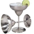 Stainless Steel Margarita Goblet Set of 4 - rear_view