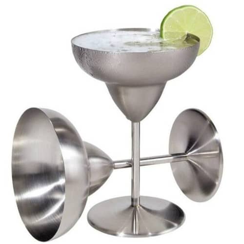 Stainless Steel Margarita Goblet Set of 2