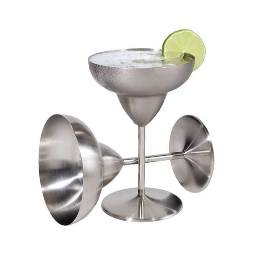 Stainless Steel Margarita Goblet Set of 2 - top_view