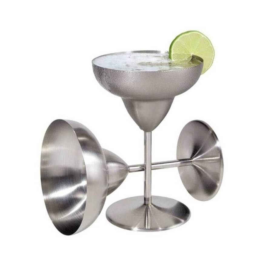 Stainless Steel Margarita Goblet Set of 2