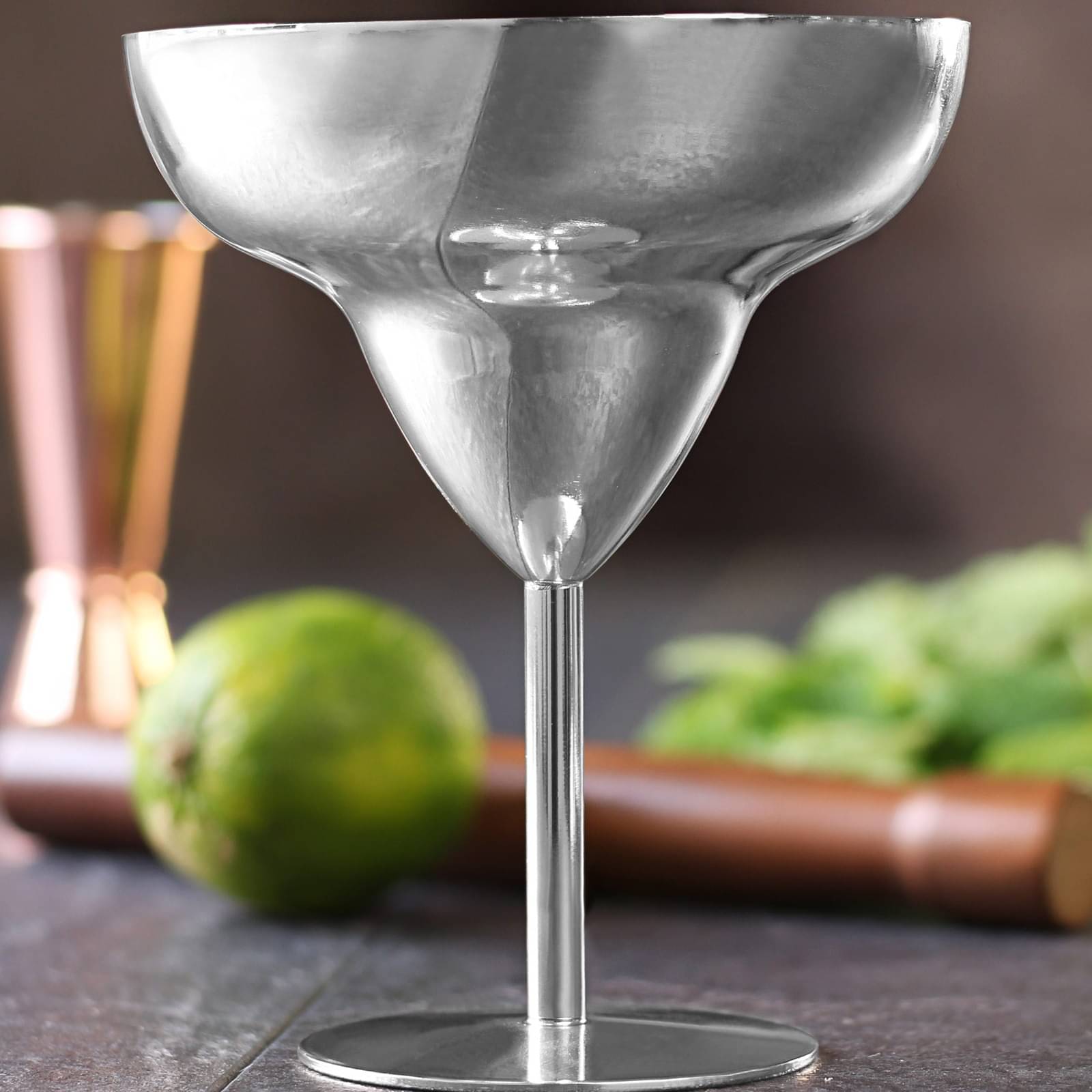 Stainless Steel Margarita Goblet Set of 2