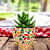 Leaves Cactus Metal Pot 5" - photo