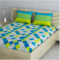 Pure Cotton Double Bedsheet With Pillow Covers - photo