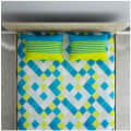 Pure Cotton Double Bedsheet With Pillow Covers - top_view