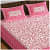 Cotton Double Bedsheet With Pillow Covers Jaipuri Print - Pink - front_view