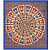 Cotton Double Bedsheet With Pillow Covers Jaipuri Print - Blue - rear_view