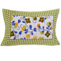 Pure Cotton Single Bedsheet With Pillow Cover - Green - top_view
