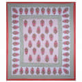 Cotton Double Bedsheet With Pillow Covers Jaipuri Print - Pink - front_view