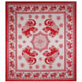 Cotton Double Bedsheet With Pillow Covers Jaipuri Print - Red - front_view