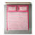 Pure Cotton Double Bedsheet with Pillow Covers - Pink - top_view