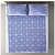 Cotton Double Bedsheet With Pillow Covers Jaipuri Print - Blue and White - top_view