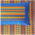Cotton Double Bedsheet With Pillow Covers Jaipuri Print - Blue - rear_view