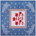 Cotton Double Bedsheet With Pillow Covers Jaipuri Print - Blue - top_view