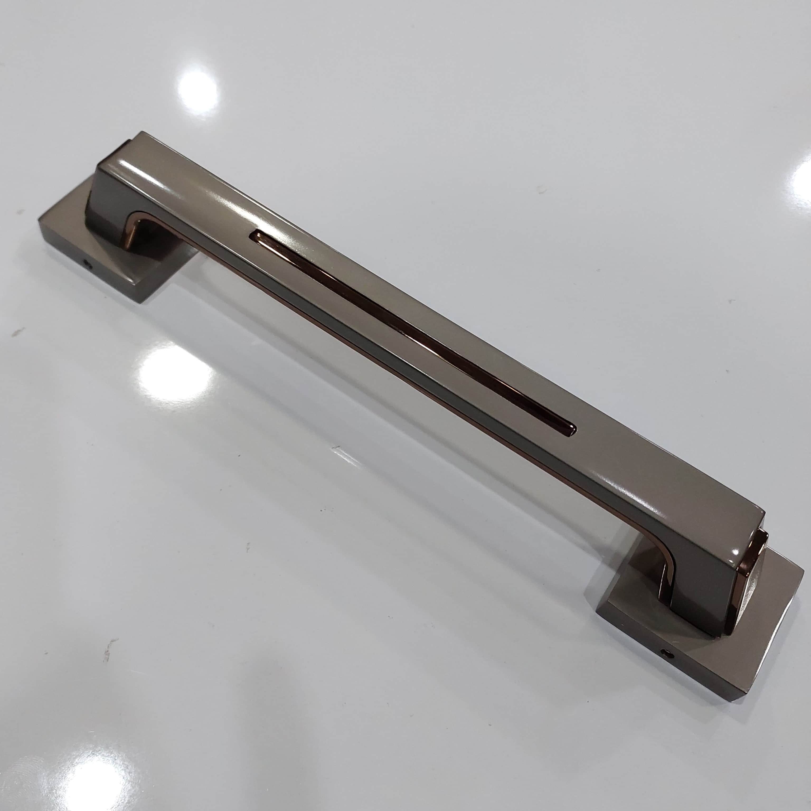 Door Handle 8" Silver Matt Finish (Pack of 2) - front_view