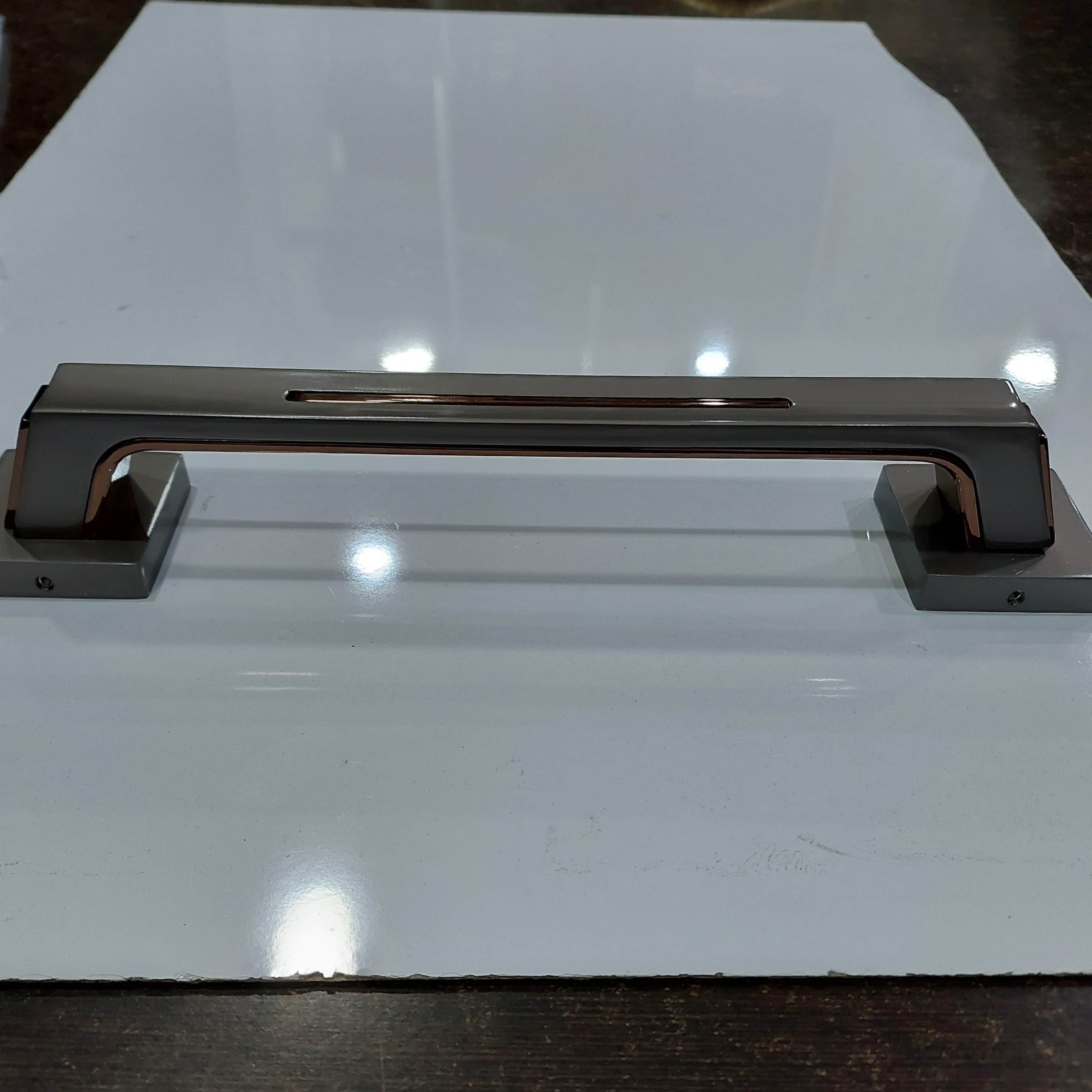 Door Handle 8" Silver Matt Finish (Pack of 2) - top_view