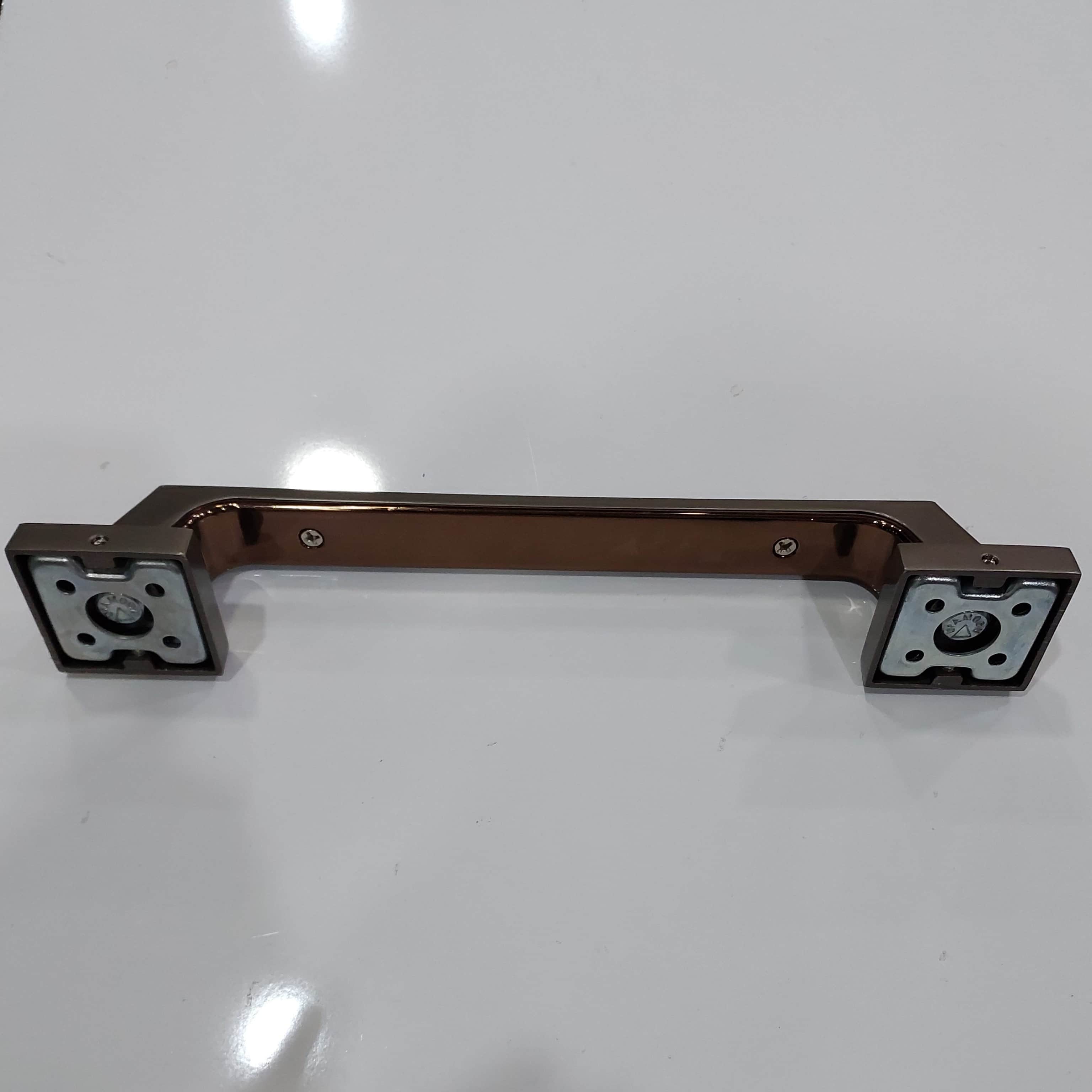 Door Handle 8" Silver Matt Finish (Pack of 2) - rear_view
