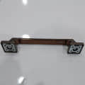 Door Handle 8" Silver Matt Finish (Pack of 2) - rear_view