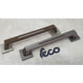 Door Handle 8" Silver Matt Finish (Pack of 2) - left_view