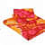 Poly Cotton Double Bedsheet With Pillow Covers Printed - Red - left_view