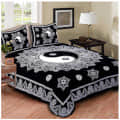 Pure Cotton Double Bedsheet with 2 Pillow Covers - Black - photo