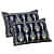 Pure Cotton Double Bedsheet with 2 Pillow Covers - Blue - rear_view