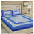 Cotton Double Bed Sheet With Pillow Covers Jaipuri Print -  Sky Blue - photo