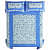 Cotton Double Bed Sheet With Pillow Covers Jaipuri Print -  Sky Blue - front_view
