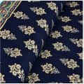 Pure Cotton Double Bedsheet with 2 Pillow Covers - Blue - left_view