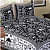 Pure Cotton Double Bedsheet with 2 Pillow Covers - Black - front_view