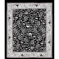 Pure Cotton Double Bedsheet with 2 Pillow Covers - Black - top_view