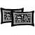 Pure Cotton Double Bedsheet with 2 Pillow Covers - Black - rear_view
