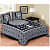 Pure Cotton Double Bedsheet with 2 Pillow Covers - Black - photo