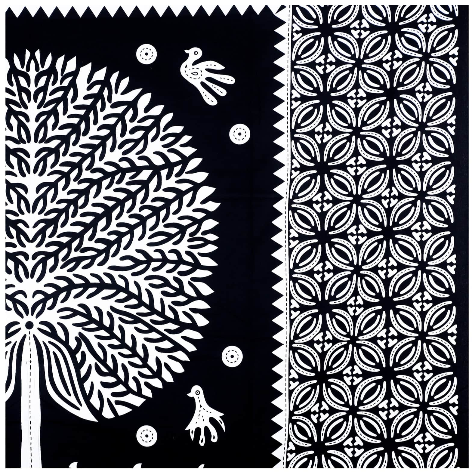 Pure Cotton Double Bedsheet with 2 Pillow Covers - Black - front_view
