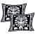 Pure Cotton Double Bedsheet with 2 Pillow Covers - Black - top_view
