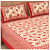 Cotton Double Bedsheet With Pillow Covers Jaipuri Print - Red - front_view