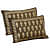 Pure Cotton Double Bedsheet with 2 Pillow Covers - Brown - top_view