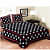 Pure Cotton Double Bedsheet with 2 Pillow Covers - Black - photo